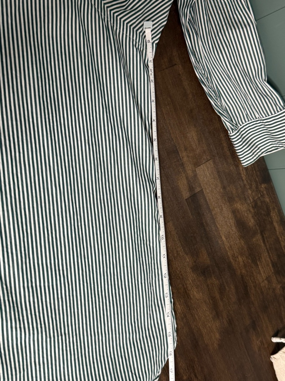 Ralph Lauren Green Stripe Button Down Shirt Sz 18 (36-37) Lightweight Cotton - Picture 7 of 11
